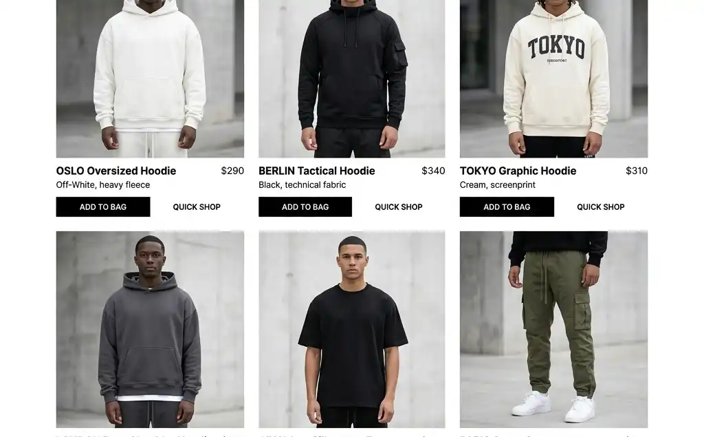 Screenshot of Le Brand storefront
